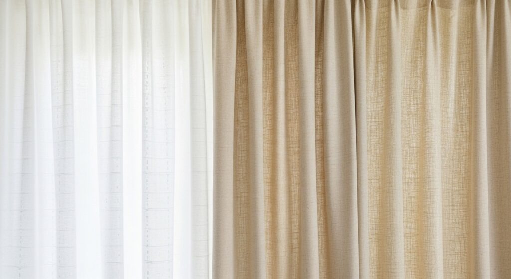 Beautiful White Curtain